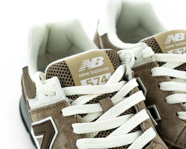 Кроссовки New Balance 574 "Grey/Brown" (W510-54) от магазина vikingsmen.ru