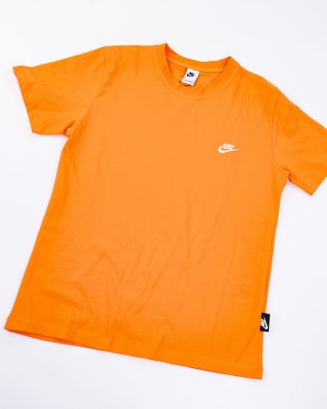 Футболка Nike с вышитым логотипом на груди (21037351) (Оранжевый, XL)