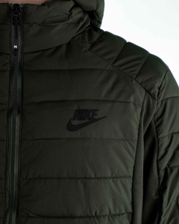 Ветровка утепленная мужская Nike (1919) (M, Зеленый)