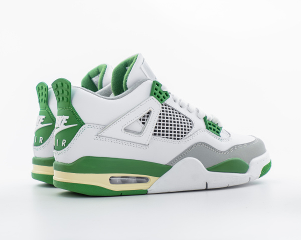 Кроссовки Nike Air Jordan 4 Retro "White/Green" (5003-45) |BA1| от магазина vikingsmen.ru
