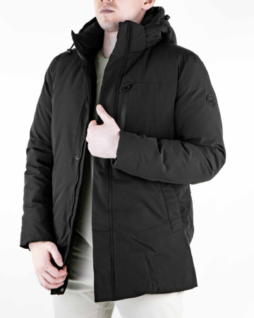 Куртка зимняя удлиненная Armani Exchange (77-137) (XXXL, Черный)