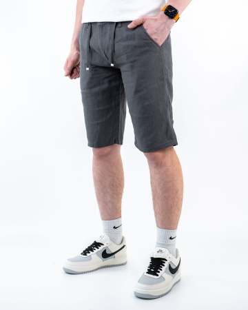 Шорты лен мужские Armani Exchange (21037509) (46 (W30), Серый, 46 (S))