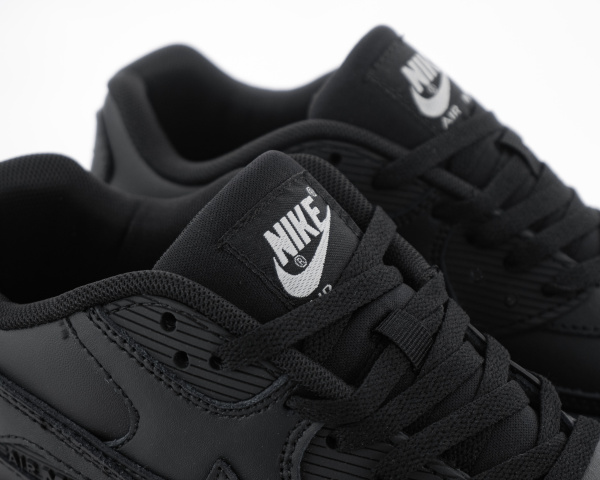 Кроссовки Nike Air Max 90 Leather "Triple Black" (М2126-1) от магазина vikingsmen.ru
