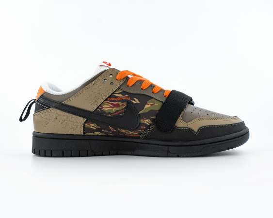 Кроссовки PandaPrank x Dunk Low Custom "Travel Adventure" (100-6) от магазина vikingsmen.ru
