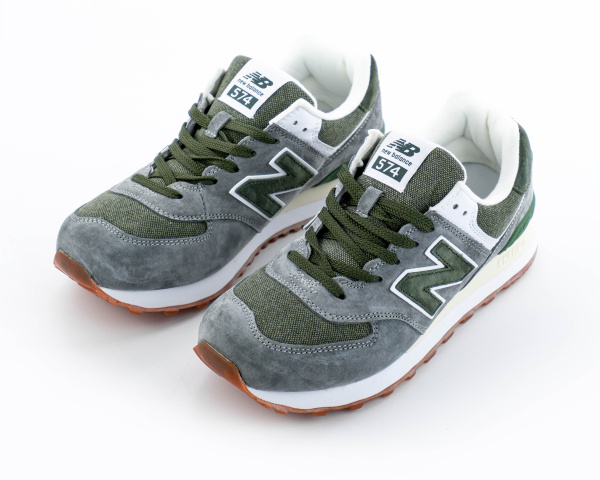 Кроссовки New Balance 574 "Grey/Green" (510-41) от магазина vikingsmen.ru