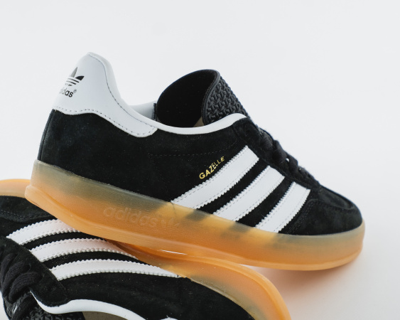 Кроссовки Adidas Gazelle INDOOR "Black/White" (АК-3) от магазина vikingsmen.ru
