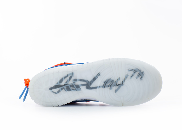 Кроссовки Off-White x Futura x Nike Dunk Low OW UNC "Blue White" (М5508-9) [СС] от магазина vikingsmen.ru