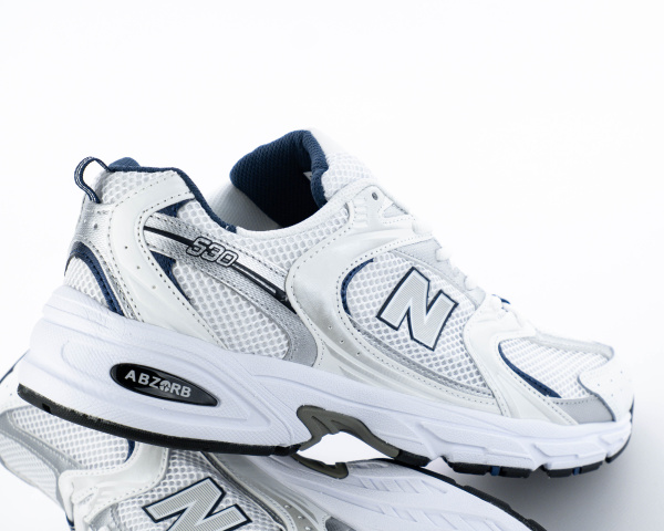 Кроссовки New Balance 530 "White Silver Navy" (G530-6) от магазина vikingsmen.ru