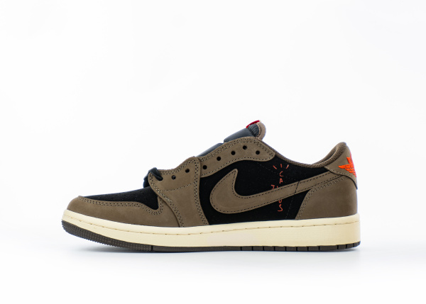 Кроссовки Travis Scott x Air Jordan 1 Low "Mocha" (9628-2) [СС] от магазина vikingsmen.ru