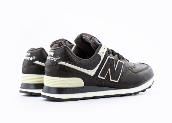 Кроссовки New Balance 574 "Brown/White" (845-12) |CC| от магазина vikingsmen.ru