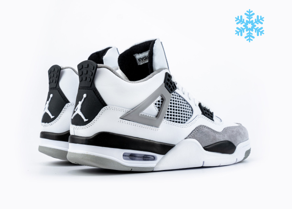 Кроссовки Nike Air Jordan 4 "Military Black" с мехом (M526-11)|CA| от магазина vikingsmen.ru