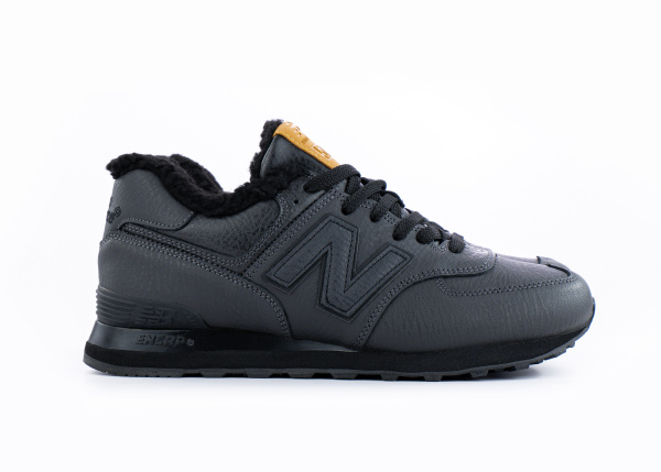 Кроссовки New Balance 574 "DK.Grey" с мехом (095-4) |CC| от магазина vikingsmen.ru