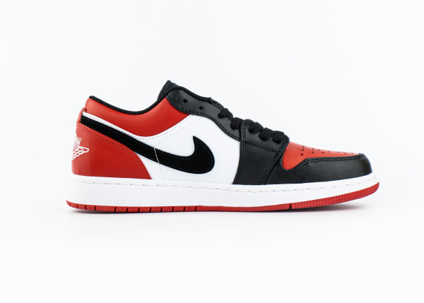 Кроссовки Nike Air Jordan 1 Low "Bred Toe" (5526-34) от магазина vikingsmen.ru
