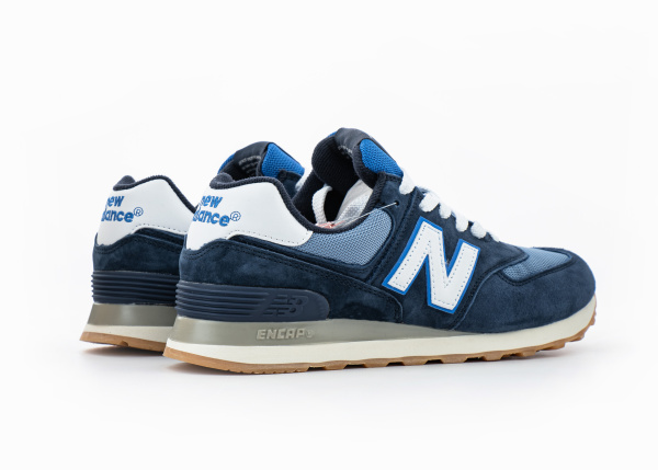 Кроссовки New Balance 574 "Blue/White" (477-16) от магазина vikingsmen.ru