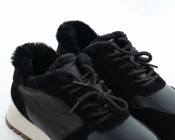 Кроссовки зимние женские "Black/White" (V38-1) от магазина vikingsmen.ru