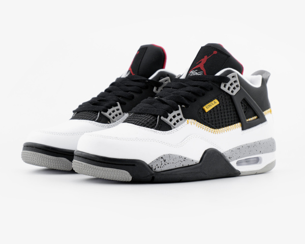 Кроссовки Union LA x Air Jordan 4 Retro "Black/White" (М5003-42) от магазина vikingsmen.ru