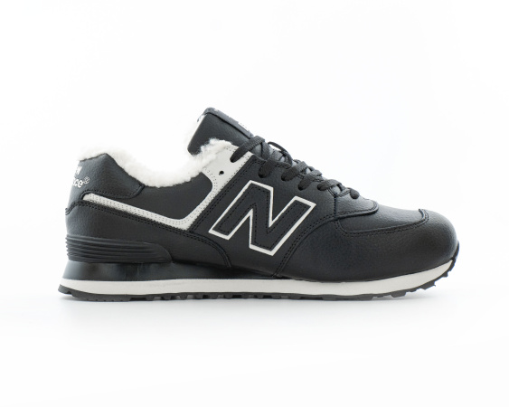 Кроссовки New Balance 574 "Black" зимние (479-5) от магазина vikingsmen.ru