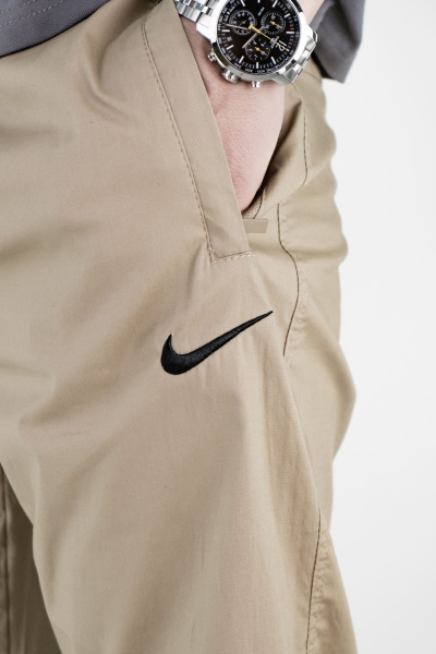 Брюки спортивные мужские Nike (1653) (M, Бежевый)