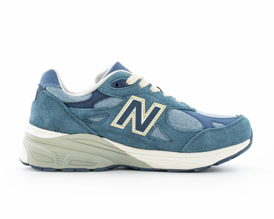 Кроссовки Levi's x New Balance 990V3 "Blue Denim" (W026-15) от магазина vikingsmen.ru
