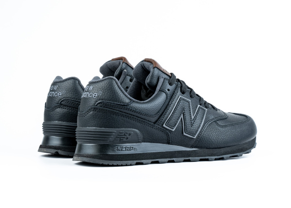 Кроссовки New Balance 574 "Black/Brown" (845-2) |AA1| от магазина vikingsmen.ru