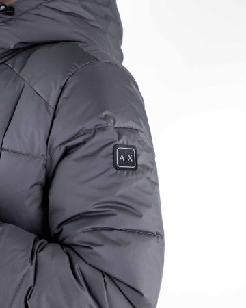 Куртка зимняя удлиненная Armani Exchange (77-138) (M, Серый)